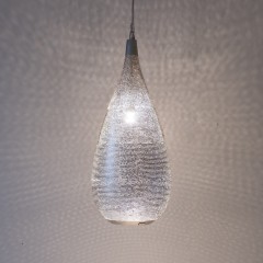 HANGING LAMP DROP FLSK SILVERPLATED 60      - HANGING LAMPS